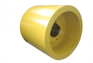 Flat belt pulley cylindrical